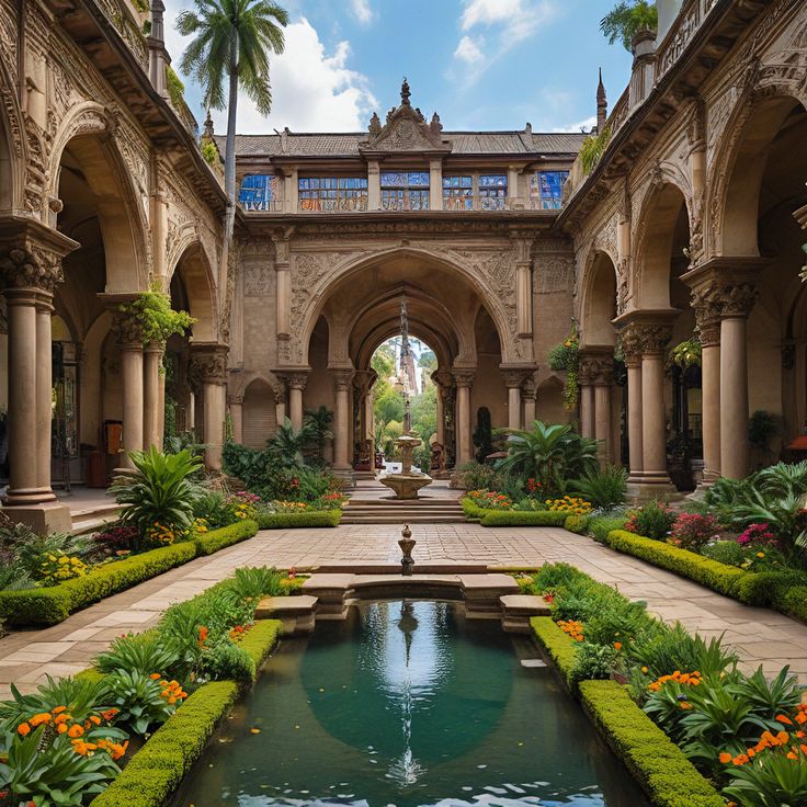 Regent Royale noble courtyard expanse